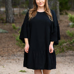 BELL SLEEVE TUNIC DRESS -MEKKO | LICORICE Aikuisten mekko My Happy Place Women