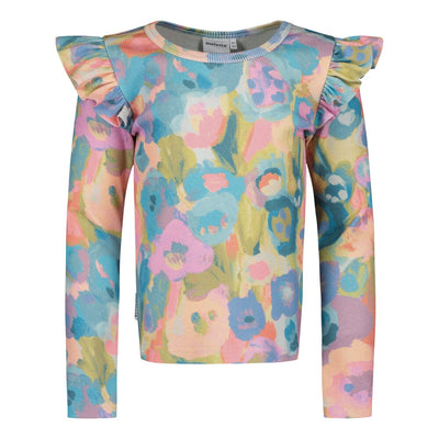 BF MIRACLES RIB FRILLA SHIRT LS, MULTICOLOR Black Friday