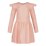 BF RIB FRILLA DRESS LS, MILKY PEACH Black Friday