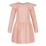BF RIB FRILLA DRESS LS, MILKY PEACH Black Friday