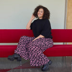 Bisous Pleated Wide Leg Pants -Housut | Licorice Aikuisten housut Oh, Oui!