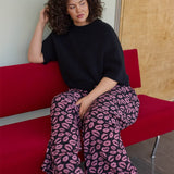 Bisous Pleated Wide Leg Pants -Housut | Licorice Aikuisten housut Oh, Oui!