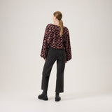 Bisous Volume Sleeve Blouse -Paita | Licorice Aikuisten paita Oh, Oui!