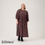 Bisous Volume Sleeve Midi Dress -Mekko | Licorice Aikuisten mekko Metsola