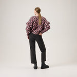 Bisous Women's Frill Sweater -Collegepaita | Paris Pink Aikuisten paita Oh, Oui!