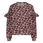 Bisous Womens Frill Sweater | Paris Pink Aikuisten paita Oh, Oui!