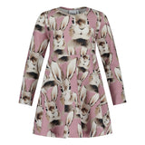 Bunny Dress Ls | Frosty Pink Mekko Winter Wonders