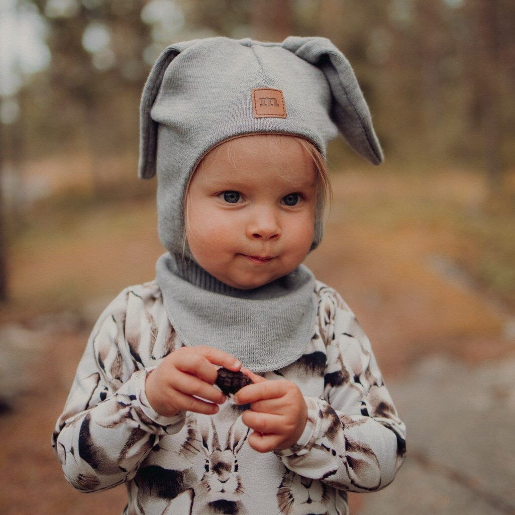 Bunny Helmet -Merinovilla Kypärämyssy | Hearty Pink Pipo Happy Hearts