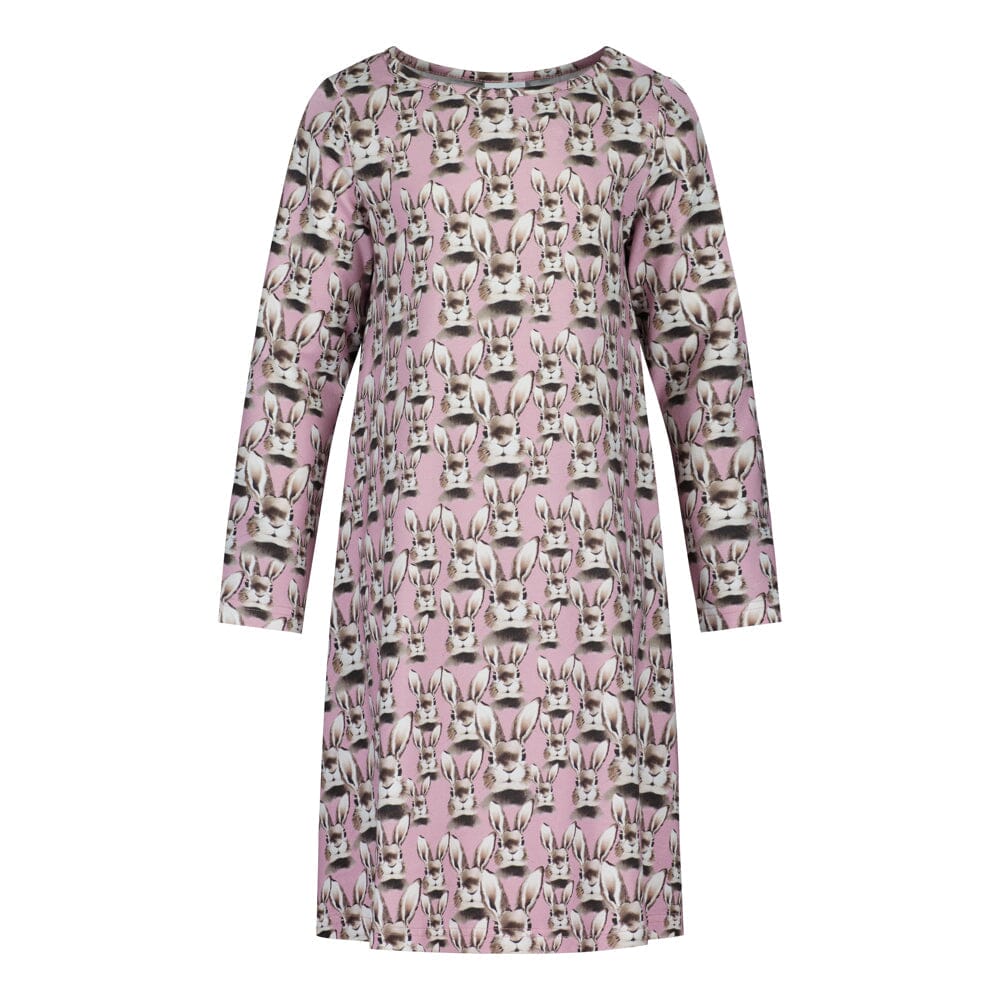 Bunny Night Dress Ls | Dreamy Pink Yövaate Metsola