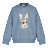 Bunny Placement Oversize Sweater | Frosty Blue Pitkähihainen paita Winter Wonders