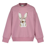 Bunny Placement Oversize Sweater | Frosty Pink Pitkähihainen paita Winter Wonders