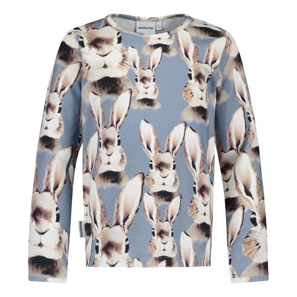 Bunny Shirt Ls | Frosty Blue Pitkähihainen paita Winter Wonders