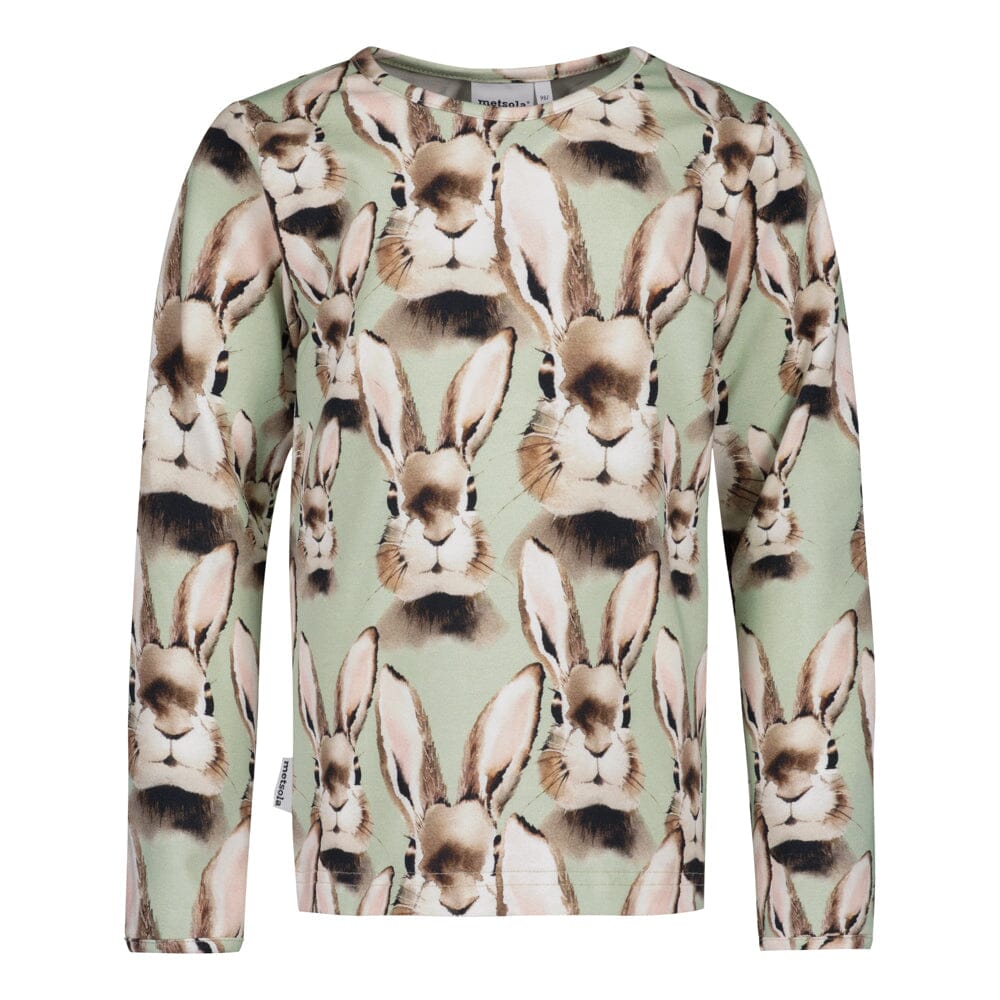 Bunny Soft Green -Paita Pitkähihainen paita Little Spring Bunnies