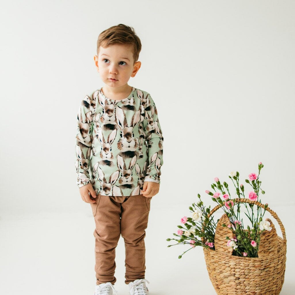 Bunny Soft Green -Paita Pitkähihainen paita Little Spring Bunnies