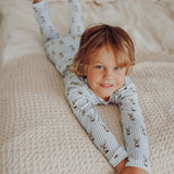 Bunny Stripes -Pyjama | Dreamy Blue Yövaate Metsola