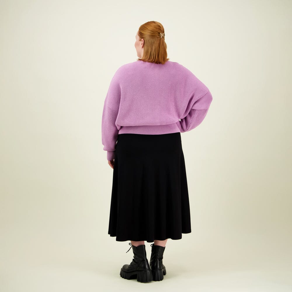 Cotton Knit Cardigan -Neuletakki | Lavender Aikuisten neuletakki More Love