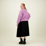 Cotton Knit Cardigan -Neuletakki | Lavender Aikuisten neuletakki More Love