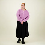 Cotton Knit Cardigan -Neuletakki | Lavender Aikuisten neuletakki More Love