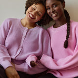 Cotton Knit Cardigan -Neuletakki | Lavender Aikuisten neuletakki More Love