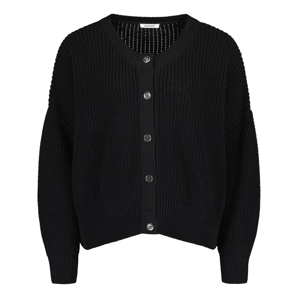 Cotton Knit Cardigan -Neuletakki | Licorice Aikuisten neuletakki More Love