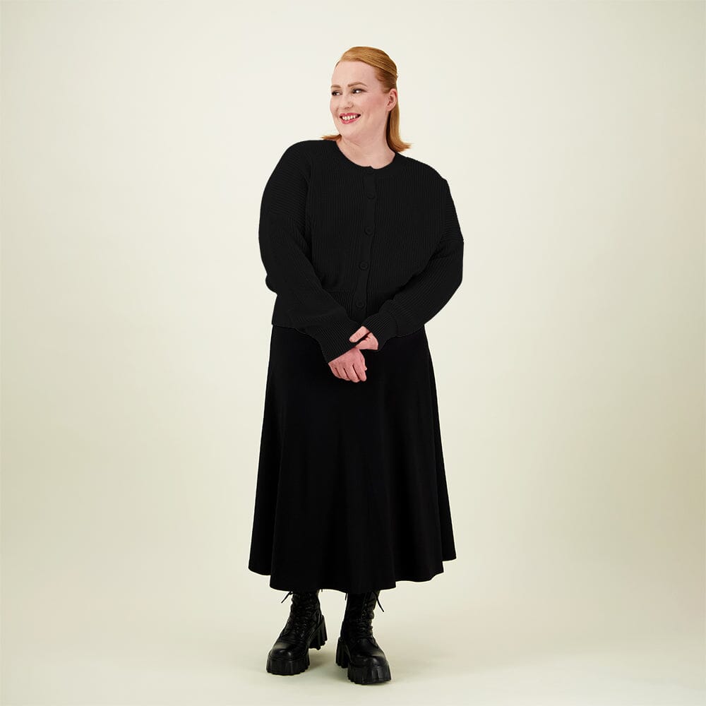 Cotton Knit Cardigan -Neuletakki | Licorice Aikuisten neuletakki More Love