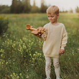 Cotton Knit Jumper -Lasten Neulepaita | Milky Pitkähihainen paita Circus of My Life