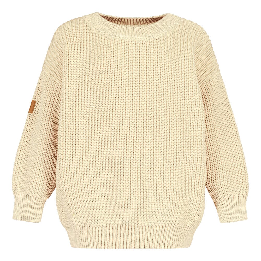 Cotton Knit Jumper -Lasten Neulepaita | Milky Pitkähihainen paita Circus of My Life