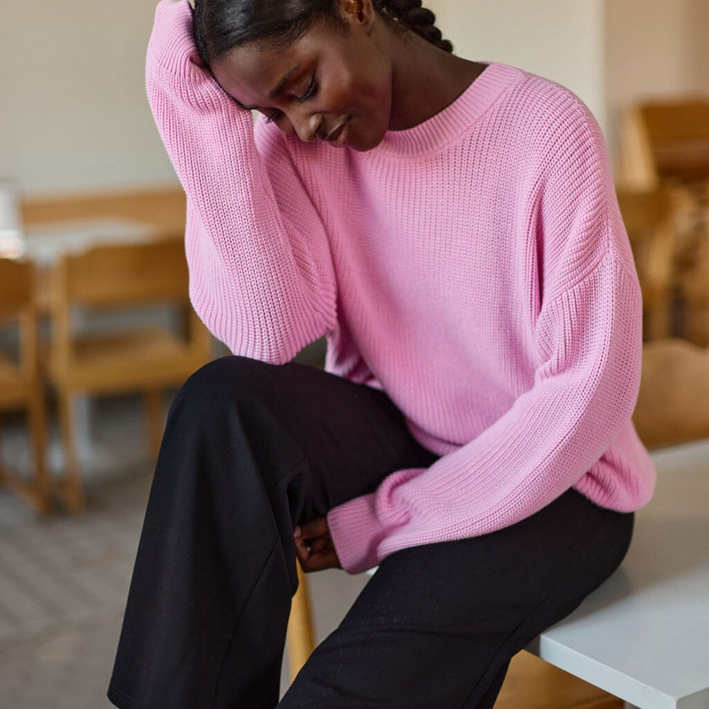 Cotton Knit Jumper -Neulepaita | Candy Aikuisten neulepaita More Love