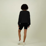 COTTON KNIT JUMPER -NEULEPAITA | LICORICE Aikuisten paita My Happy Place Women