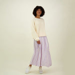 COTTON KNIT JUMPER -NEULEPAITA | VANILLA Aikuisten paita My Happy Place Women
