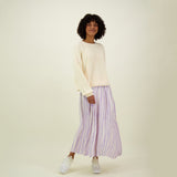 COTTON KNIT JUMPER -NEULEPAITA | VANILLA Aikuisten paita My Happy Place Women