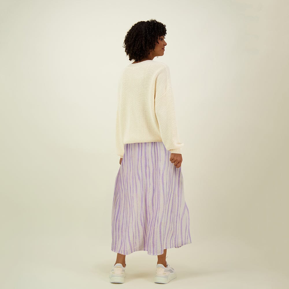 COTTON KNIT JUMPER -NEULEPAITA | VANILLA Aikuisten paita My Happy Place Women
