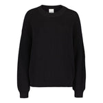 COTTON KNIT JUMPER -PUUVILLANEULE | LICORICE Aikuisten paita My Happy Place Women