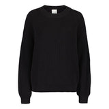 COTTON KNIT JUMPER -PUUVILLANEULE | LICORICE Aikuisten paita My Happy Place Women