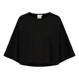 Cropped Oversize Top | Black Aikuisten paita Oh, Oui!