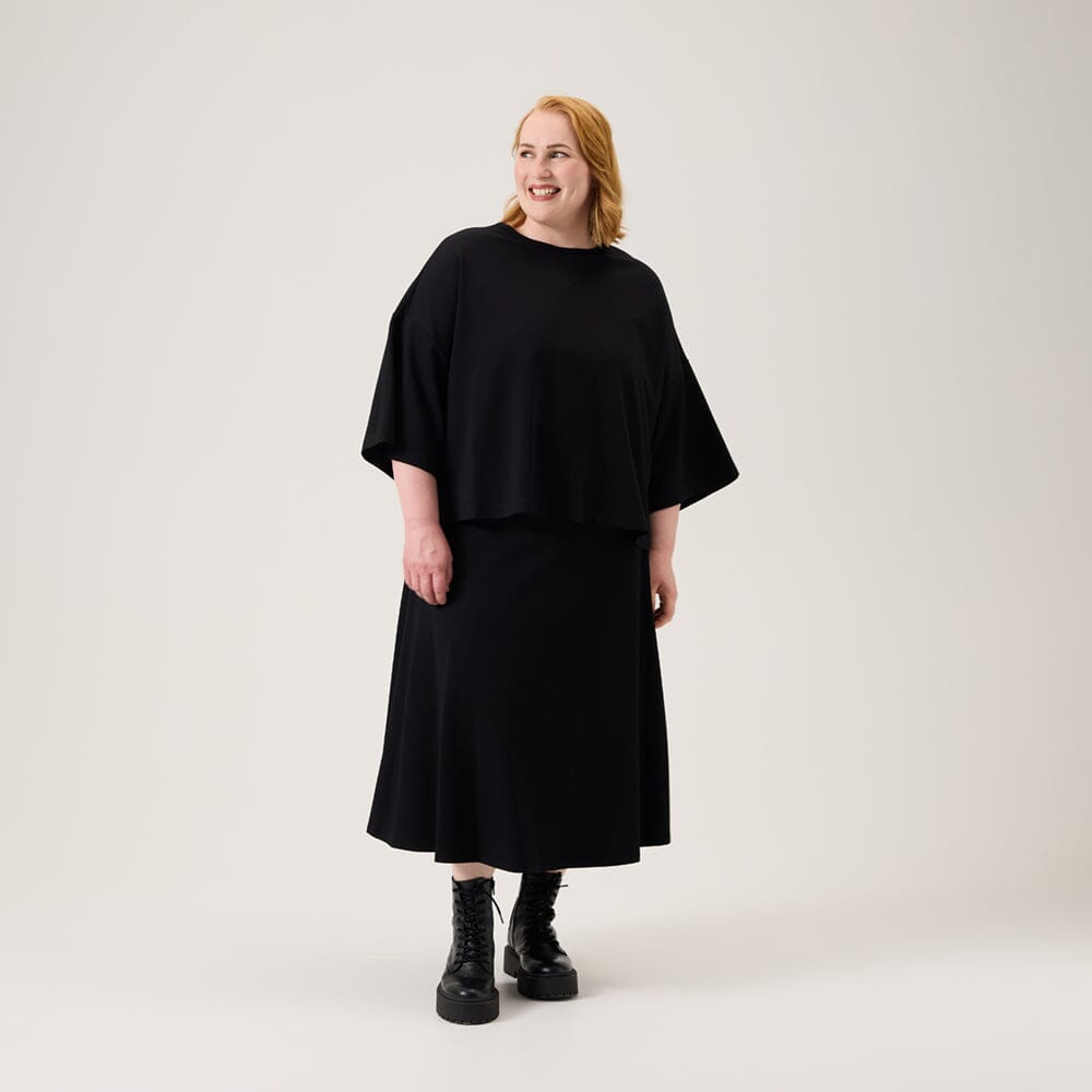 Cropped Oversize Top -Paita | Black Aikuisten paita Oh, Oui!