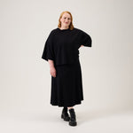Cropped Oversize Top -Paita | Black Aikuisten paita Oh, Oui!