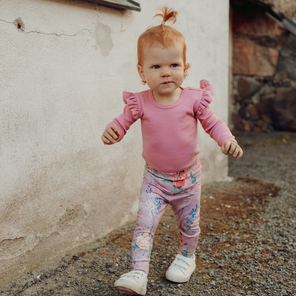 Crystal Bloom Leggings | Pink Housut Winter Wonders