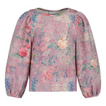 Crystal Bloom Puff Sleeve Shirt Ls | Pink Pitkähihainen paita Winter Wonders