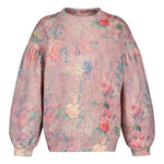 Crystal Bloom Puff Sleeve Sweater | Pink Pitkähihainen paita Winter Wonders