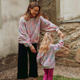 Crystal Bloom Womens Puff Sleeve Sweater | Pink Aikuisten paita Winter Wonders