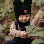 Cutie Helmet -Merinovilla Kypärämyssy | Black Pipo A World Full of Smiles