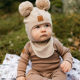 Cutie Helmet -Merinovilla Kypärämyssy | Icy Lilac Pipo Happy Hearts