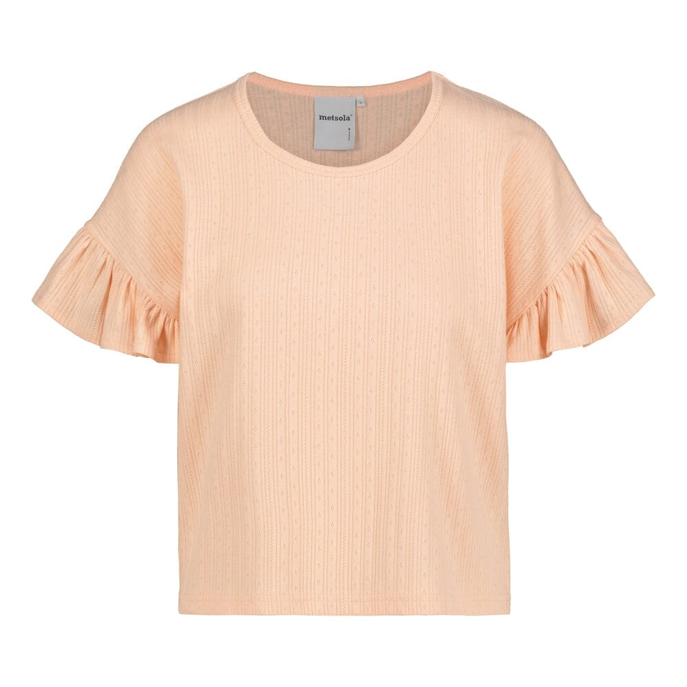 FRILLA TOP -PAITA | MILKY APRICOT Aikuisten paita Beach Party Women