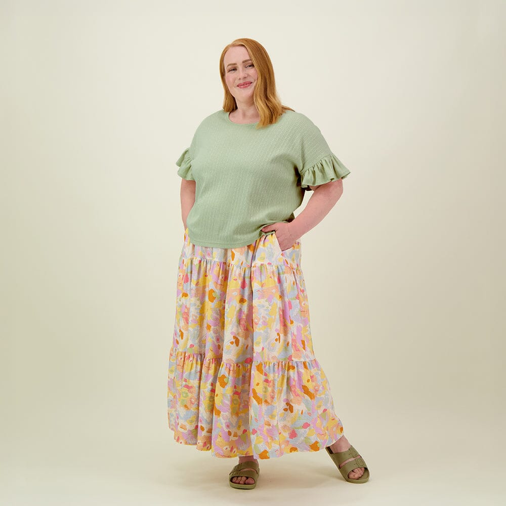 FRILLA TOP -PAITA | MILKY PEAR Aikuisten paita Beach Party Women
