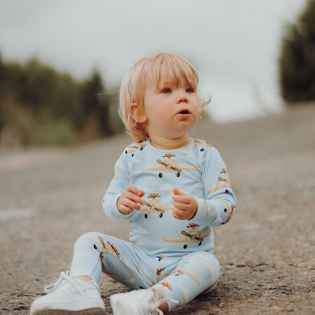 FUN DAY LEGGINGS | SUMMER SKY Housut My Happy Place