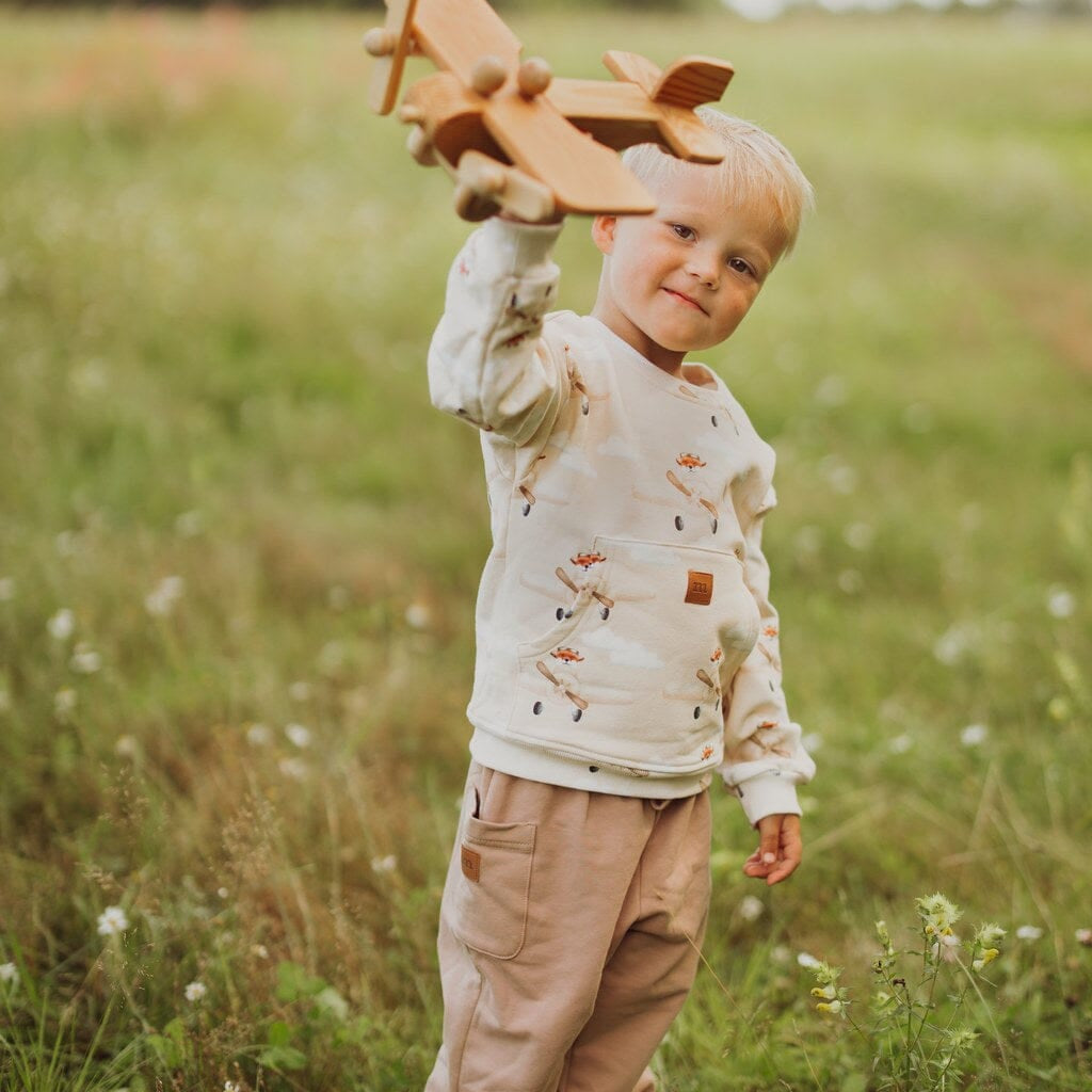 Fun Day Pocket Sweater -Collegepaita | Sand Pitkähihainen paita Circus of My Life