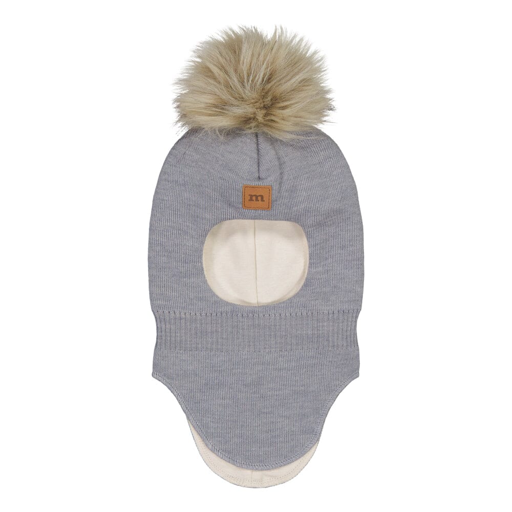 Fur Pom Pom -Kypärämyssy, Merinovilla | Cloudy Pipo Happy Hearts