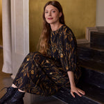 Goldie Volume Sleeve Midi Dress -Mekko | Licorice Aikuisten mekko Metsola