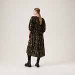 Goldie Volume Sleeve Midi Dress -Mekko | Licorice Aikuisten mekko Metsola
